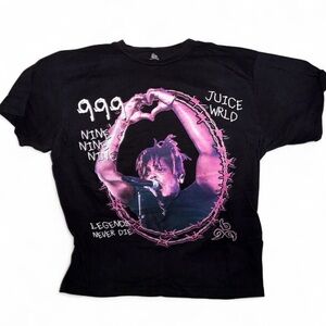 Mens Black Juice Wrld 999 Club Graphic T Shirt Size M